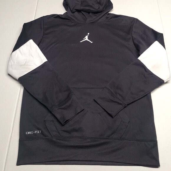 Jordan Boy’s Hoodie size XL 13-15 YRS color black white - Picture 1 of 6